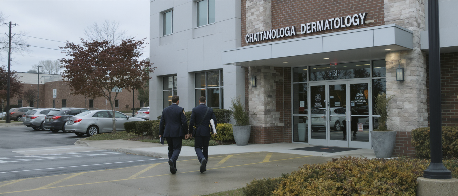 découvrez les détails surprenants sur des agents du fbi repérés dans une clinique dermatologique controversée de chattanooga, connue pour son passé marqué par des fraudes.