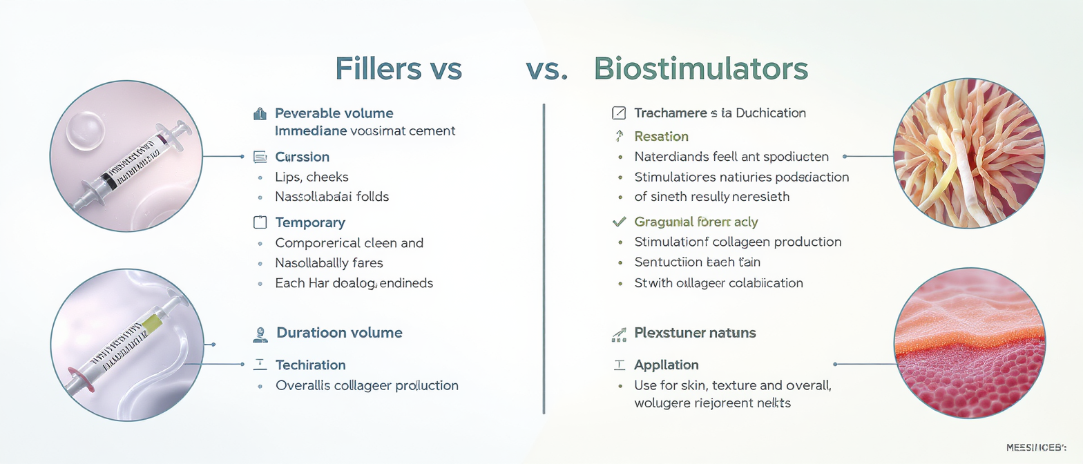 découvrez les différences clés entre les fillers et les biostimulateurs avec aria dermatology pour choisir le traitement esthétique adapté à vos besoins.